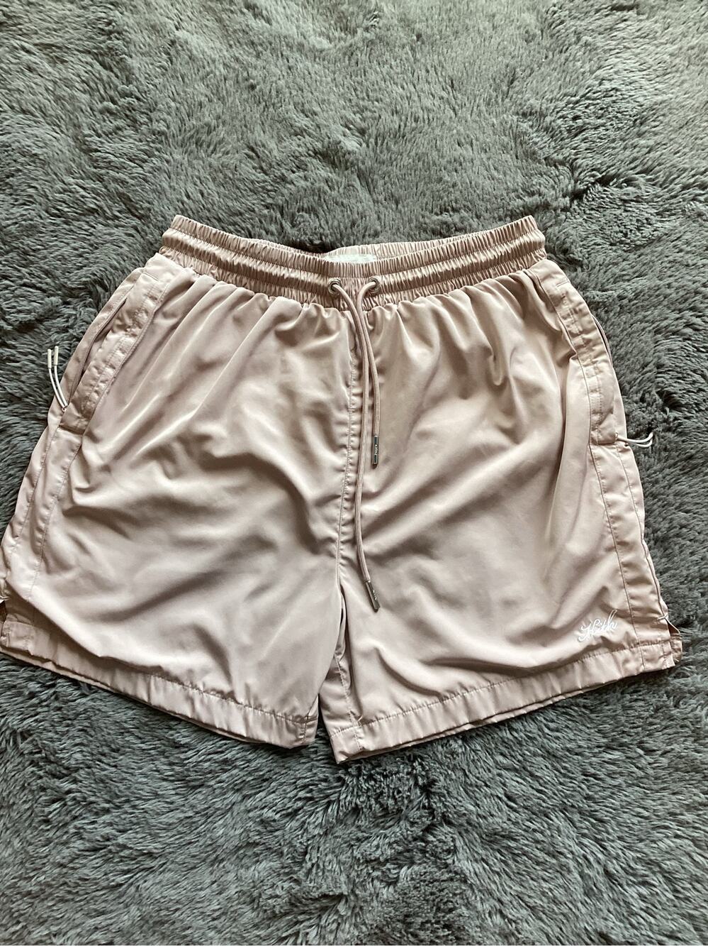 Kith Men's Swim Trunk Shorts Drawstring Vacation Beach Tanish Pink Size Medium